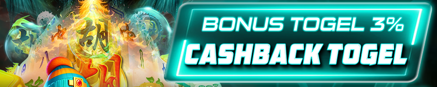 BERSIH4D Bonus Cashback Mingguan 3% (khusus togel)