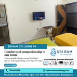 Professionals prefer our double sharing rooms for their comfort and organized layout.