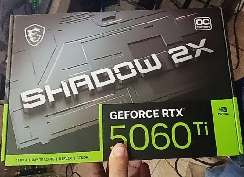 Placa De Video Geforce Nv Msi Rtx5060ti 8g Shadow 2xoc Plus