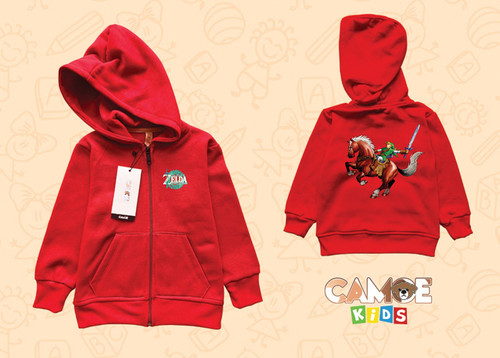 Kids Zipper Hoodie 01 Red.jpg