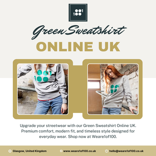 Green Sweatshirt Online UK - Weare1of100.png