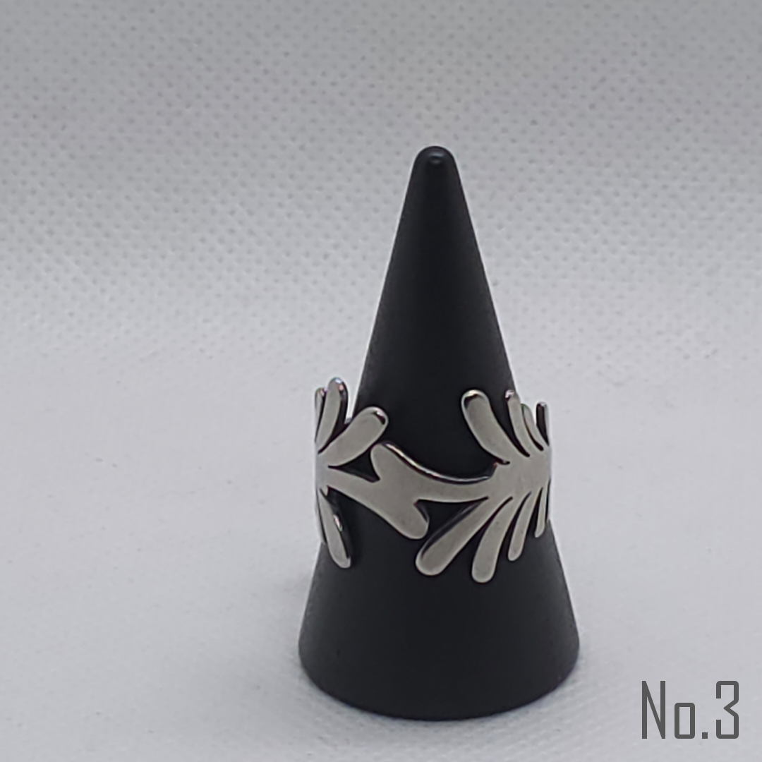 Mooie rvs zilverkleurige en goudkleurige dames ringen - Image 7