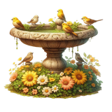 yellowmellow birdbath