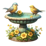 yellowmellow birdbath3