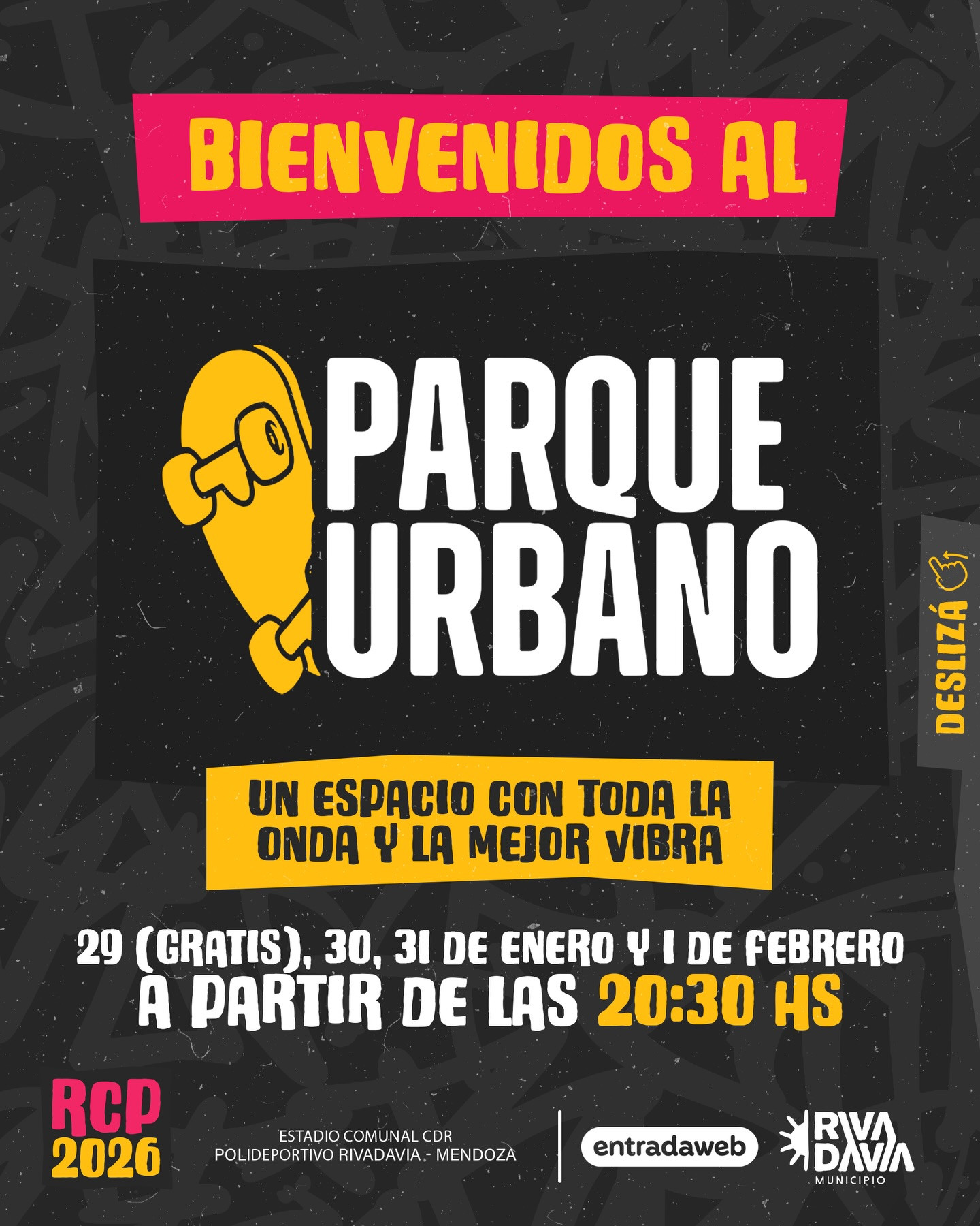 LLEGA EL PARQUE URBANO CON TODA LA ONDA!