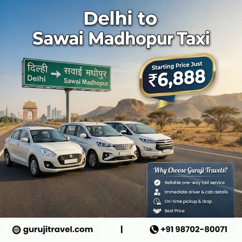 Delhi to Sawai Madhopur taxi service.png