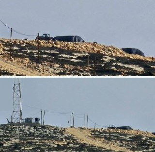 مستوطنون ينصبون خيامًا استيطانية في منطقة رأس العين ببلدة قصرة جنوب نابلس....