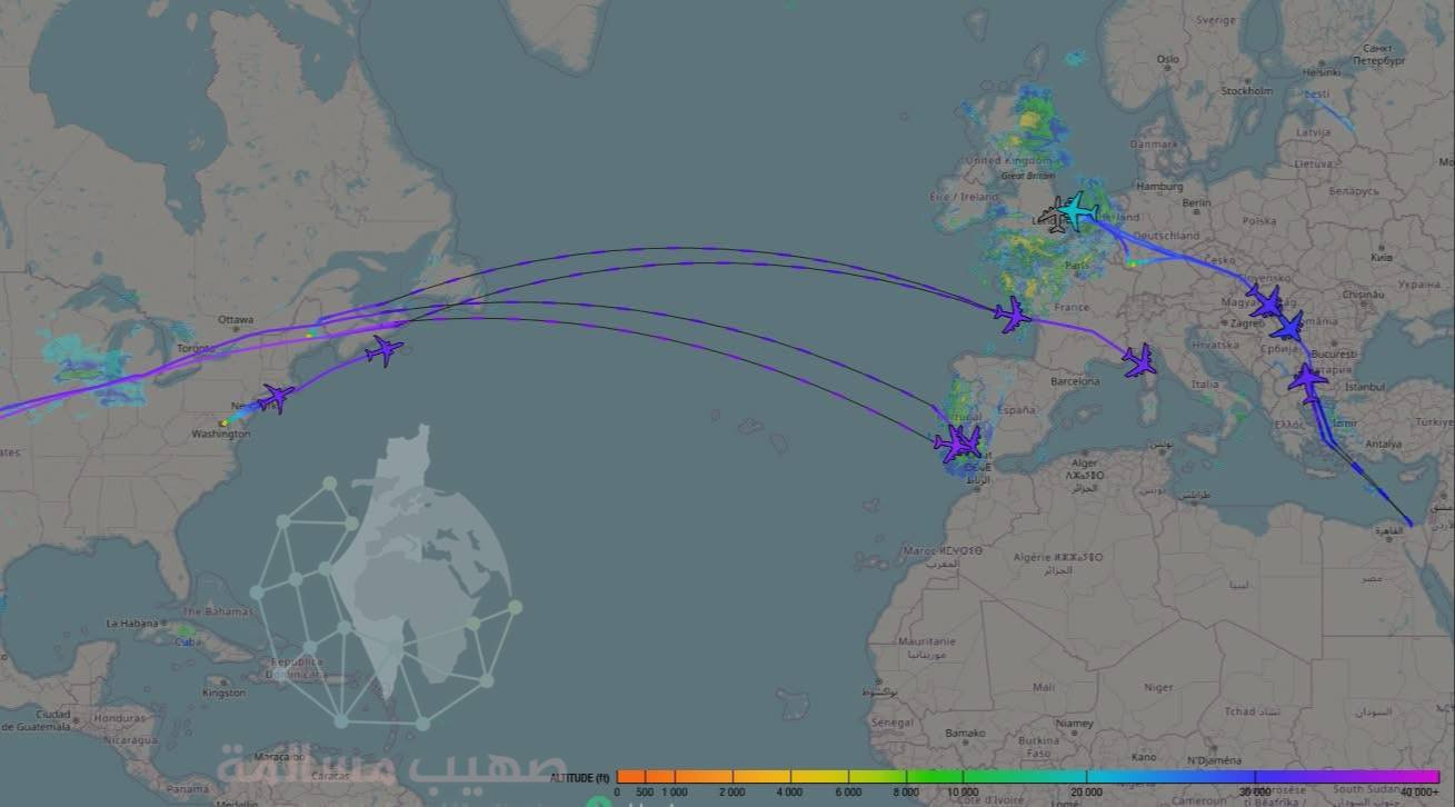 ما تزال عملية نقل العتاد العسكري والطائرات المزودة للوقود مستمرة باتجاه الشرق الأوسط تجهيزا للهجوم على إيران...