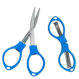 Tesoura de Plastico Dobravel Azul Kit C10 Unidades (4)