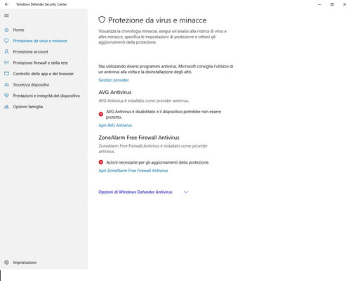 Protezione da virus e minacce
