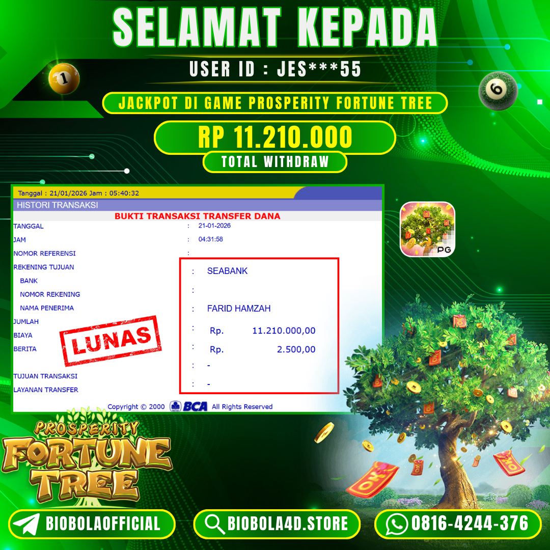 JP Prosperity Fortune Tree 11 JT DI BAYAR LUNAS !!