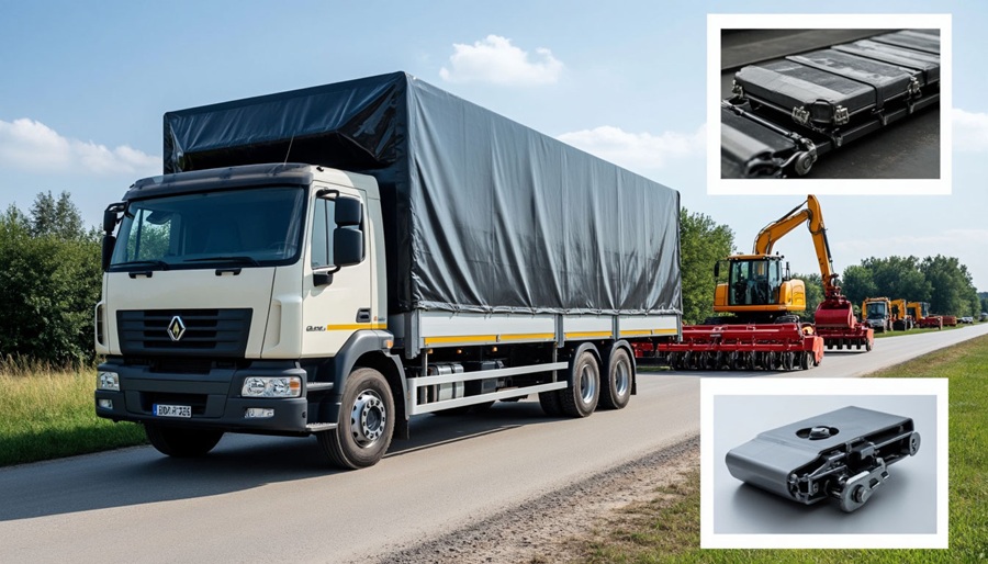 грузовик с тентом из тарпикса