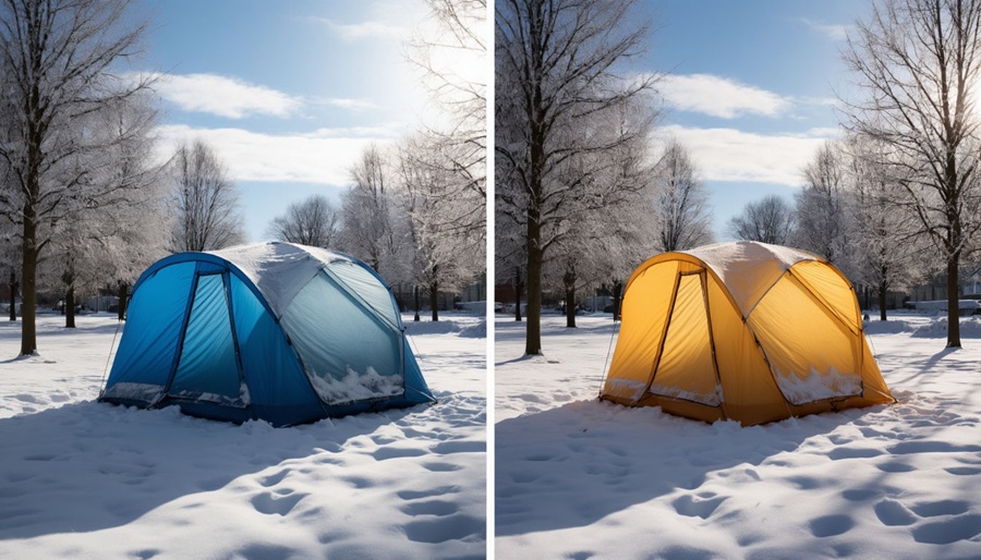 палатки из оксфорда в зимних условиях