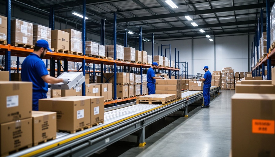 Процесс отгрузки на складе