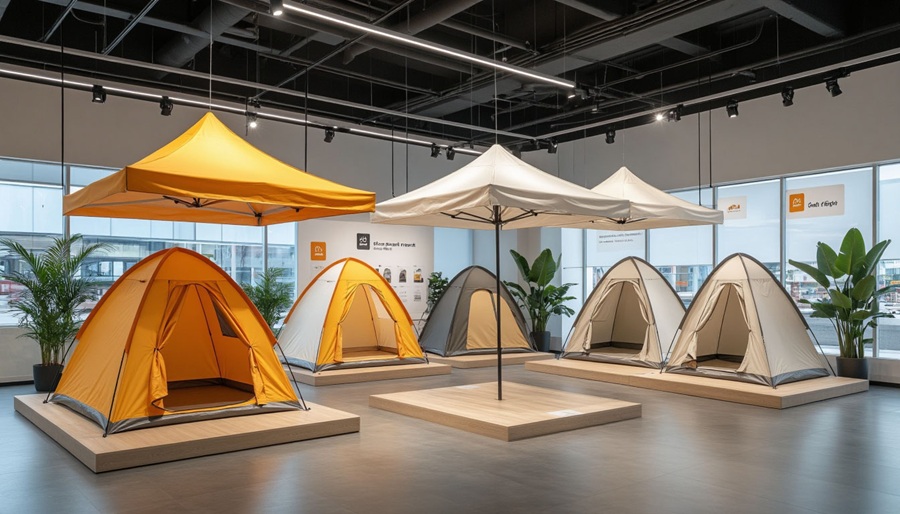 Демонстрационный зал тентов и пологов