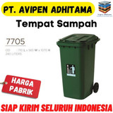 Tempat Sampah Plastik Type 7705 Tong Sampah HDPE Roda 240 Liter