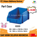 Part Case Plastik Type 0333 Box Komponen Kecil HDPE Tebal