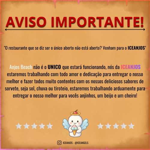 AVISO IMPORTANTE O restaurante que se diz ser o unico aberto nao esta aberto venham para o Ice Anjos.png