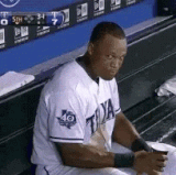 baseball player trying not to laugh.gif