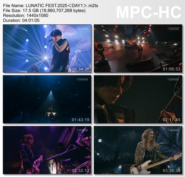 [TV-Variety] LUNA SEA – 10TH ANNIVERSARY LUNATIC FEST. 2025 DAY 1 (FujiTV TWO 2026.01.31)