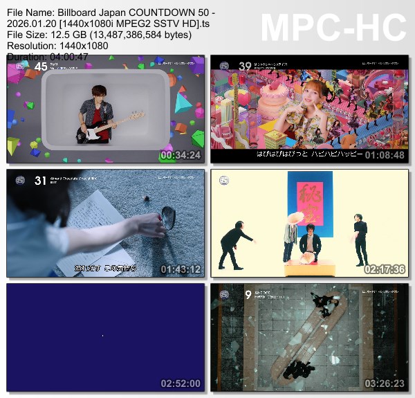 [TV-Variety] Billboard Japan COUNTDOWN 50 (SSTV 2026.01.20)