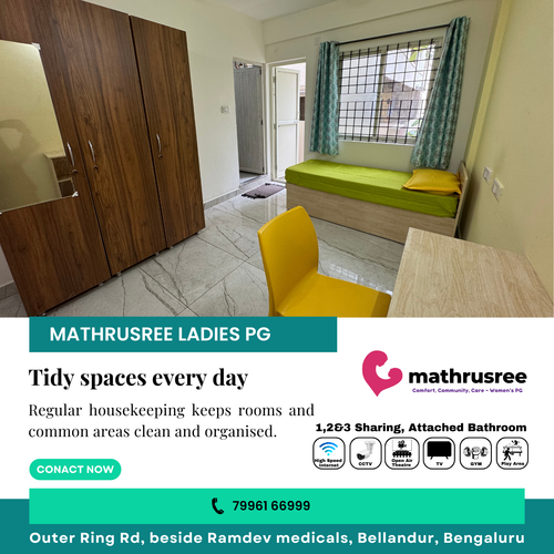 Best ladies PG in Bellandur with daily housekeeping
