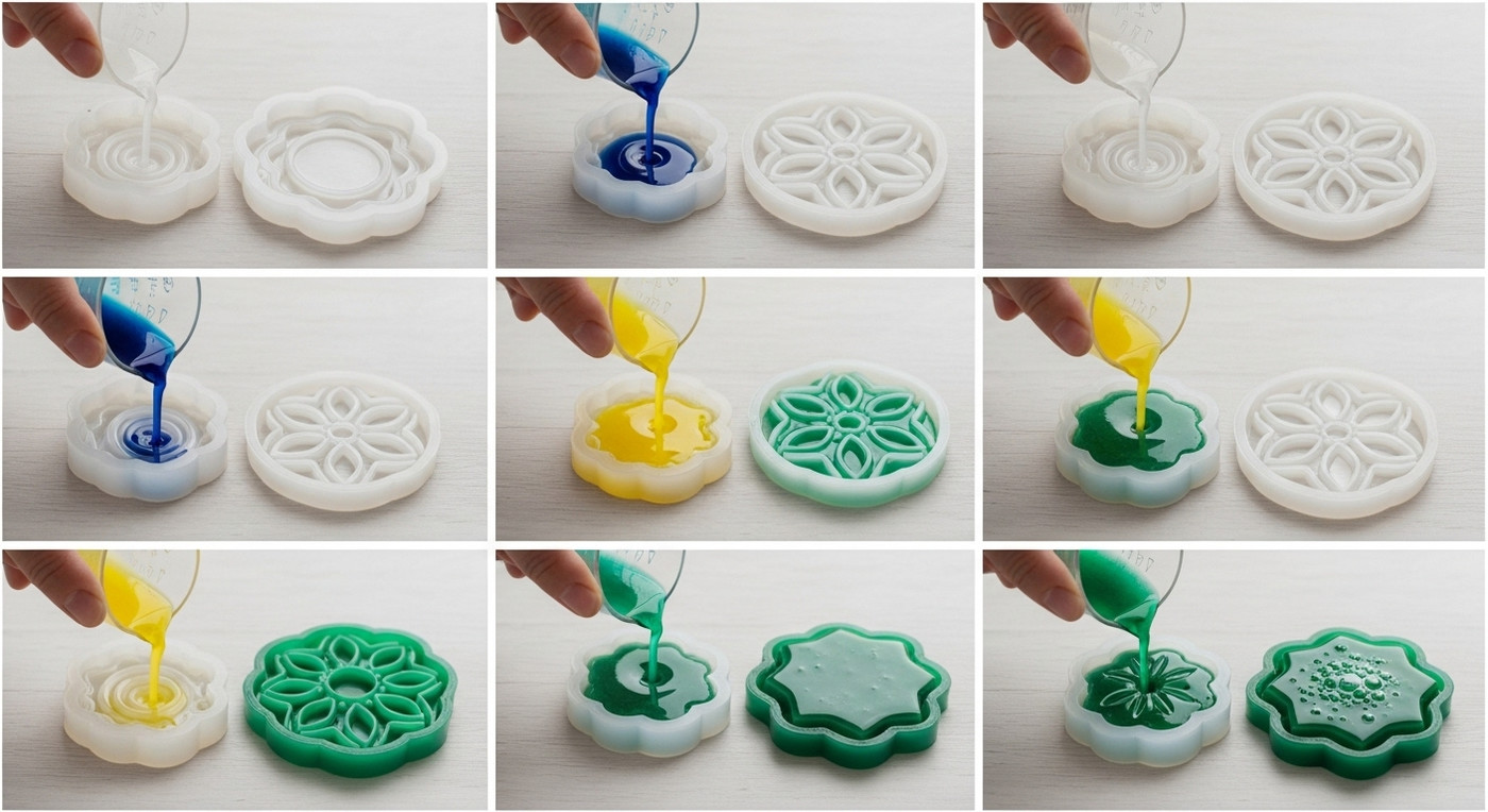Пошаговое литьё в силиконовые формы