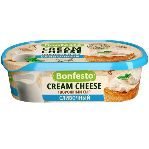 4820023267459 389497 СЫР BONFESTO ТВОРОЖНЫЙ СЛИВОЧНЫЙ 140ГР КОНТ.png