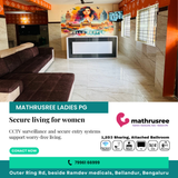Ladies paying guest in Bellandur with safety features