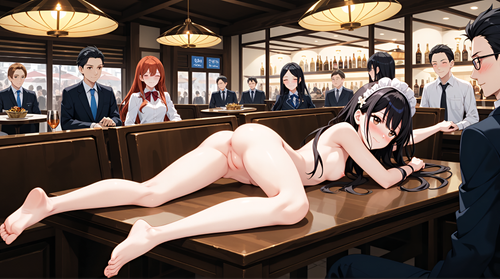 ブルーモト 【オリジナルキャラ】セイさん、レストランで全裸バイト その2 131282417 p21