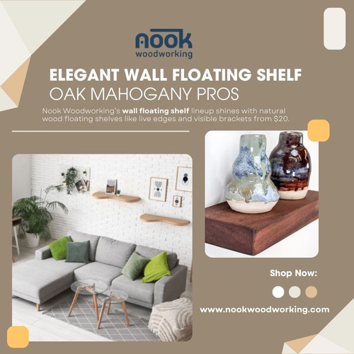 Elegant Wall Floating Shelf Oak Mahogany Pros.jpg