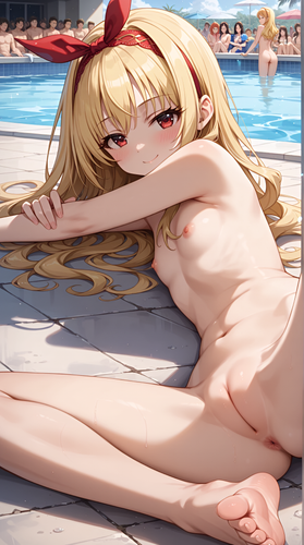 ブルーモト 【オリジナルキャラ】ちとせちゃん、プールで全裸露出 その1 132265025 p50