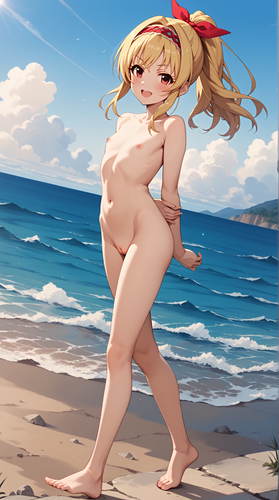 ブルーモト 【オリジナルキャラ】ちとせちゃん、海岸でヌード撮影 131193402 p0