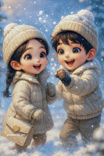 20251207 1135 Playful Snow Fight remix 01kbvphw3gec79vmed07re18mw.jpg