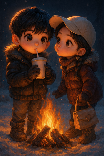 20251207 1138 Cute Anime Bonfire Play remix 01kbvpqrp3f1e8g5svrr97t0am.png
