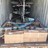 cargo container packed