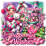 Peppermint Wishes Tag