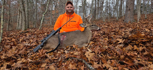 29 Second Morning Buck 280 Ack Imp 150gr Sierra TGK Broke his back with 2nd shot.jpg