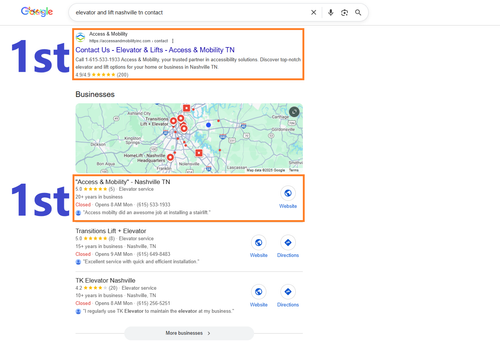elevator and lift nashville tn contact