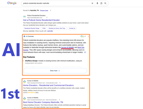 pollock residential elevator nashville