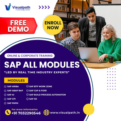 ✨ Get hands-on SAP AI skills through practical online and corporate training designed to help you apply concepts confidently.
Courses covered:
 🔹 SAP Ariba for integrated sourcing
 🔹 SAP ABAP RAP for rapid development
 🔹 SAP AI for intelligent automation
 🔹 SAP CPI for stable cloud-to-cloud integrations
 🔹 SAP BTP Work Zone for better teamwork
 🔹 SAP CAP and Fiori for modern SAP applications
 🔹 SAP Build Process Automation for simplified workflows
 🔹 SAP SD for powerful sales operations
🎯 Why join Visualpath:
 ✅ Free demos
 ✅ Skilled SAP mentors
 ✅ Real-time projects with job readiness support
📞Whatsapp: https://wa.me/c/917032290546
🌐Course Info: https://www.visualpath.in/sap-artificial-intelligence-training.html
📝Blog: https://visualpathblogs.com/sap-ai/