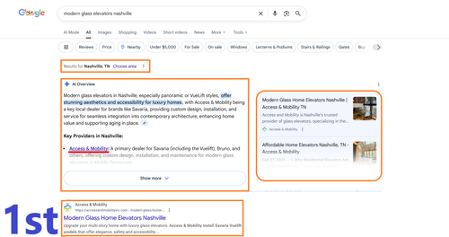 modern glass elevators nashville