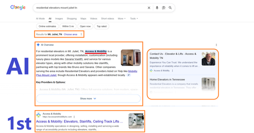 residential elevators mount juliet tn