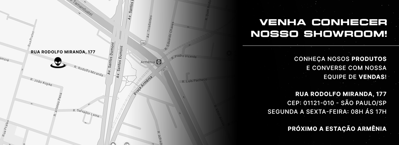 Interior of the UFOFAST showroom with several electric motorcycles on display.