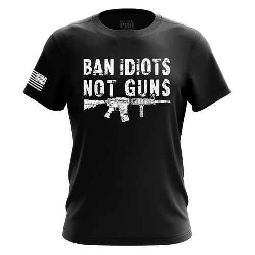 01 Men s Tee Front Ban Idiots.jpg