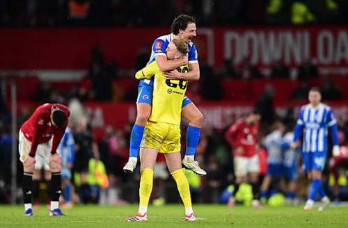Brighton menyingkirkan Manchester United dari Piala FA Getty Images.jpg