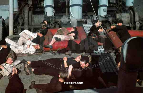 stock photo kriegsmarine seamen resting on the deck of a warship at the french atlantic coast 1941 1.jpg
