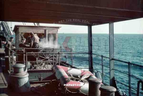 stock photo german troops on there way to oslo norway from hamburg on board the submarine supply shi.jpg