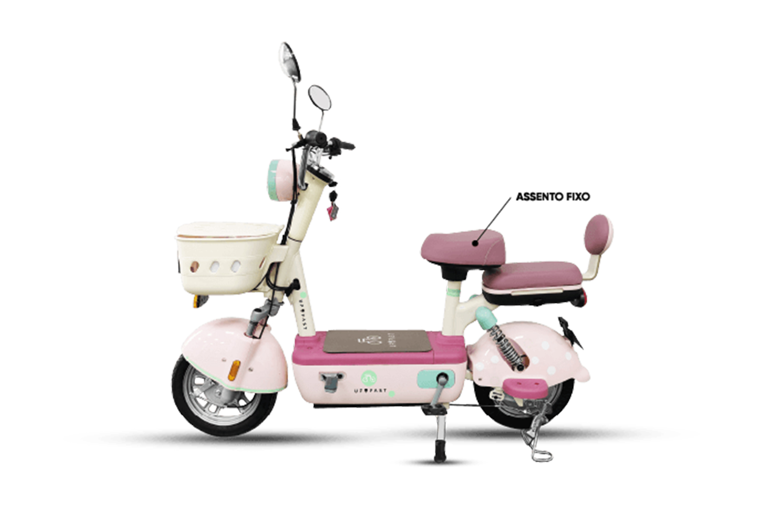 Side view of the V-Raptor model, an aggressive-looking electric sports bike.