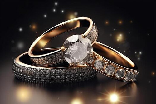 fashionable premium designer ring jewelry banner ai generated photo.jpg
